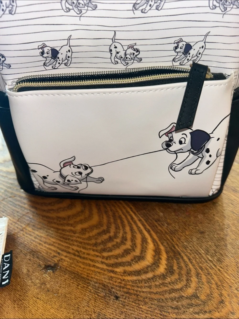 Danielle Nicole White & Black 101 Dalmatians Mini Backpack - Picture 4 of 9
